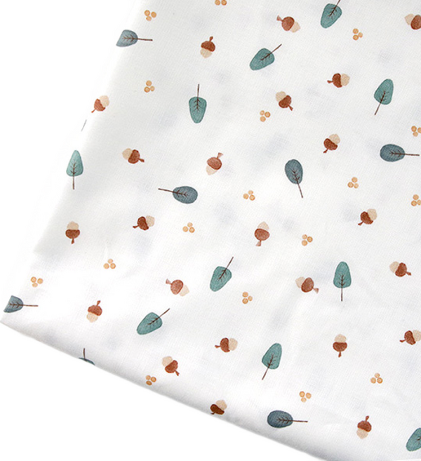 COTTONVILL Bonbon系列 30支棉質布料, 橡樹果款 白色, 1個