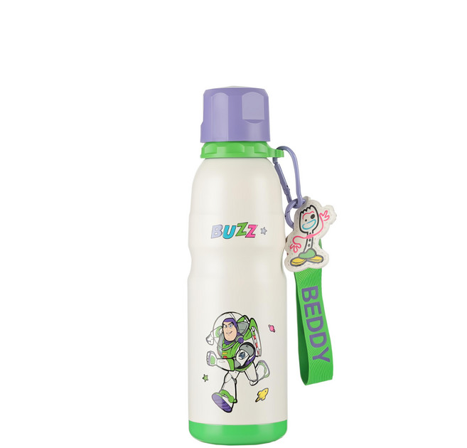 BEDDYBEAR 杯具熊 運動水壺(衝刺巴斯), 白色, 600ml, 1個