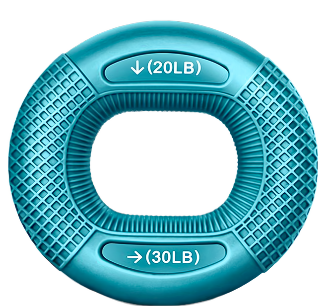 MICHAEL FITNESS 麥克健身 雙向握力圈 9~14kg 矽膠 藍色 握力訓練按摩減壓, 2個