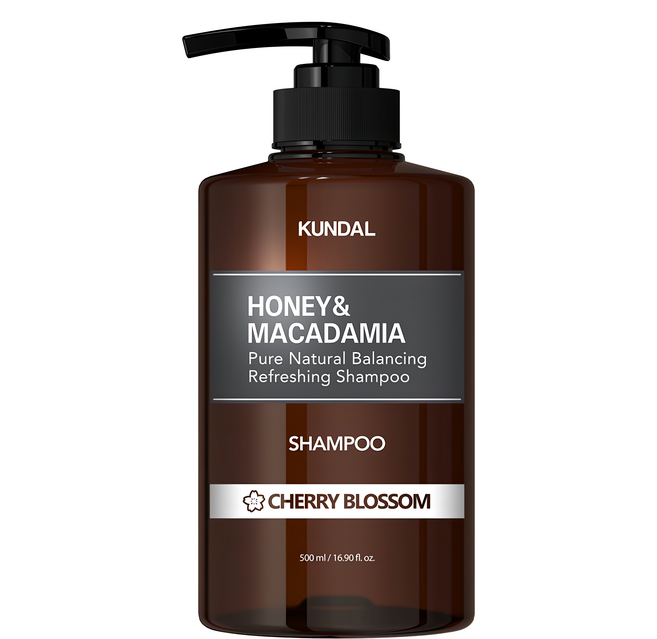 KUNDAL 昆黛爾 蜂蜜&澳洲堅果天然洗髮乳 Cherry Blossom, 500ml, 1瓶