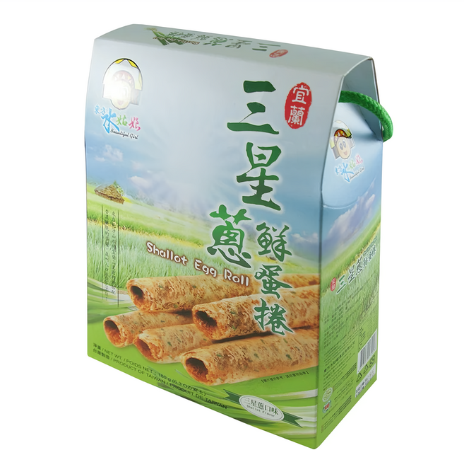 東方水姑娘 三星蔥鮮蛋捲, 144g, 1盒