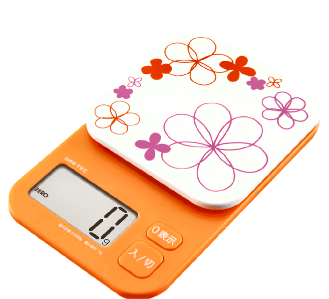 dretec 彩花廚房料理電子秤 Torte 2kg, KS-254ORKO, 1個