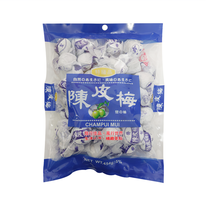 嘉禾食品 陳皮梅, 454g, 1袋