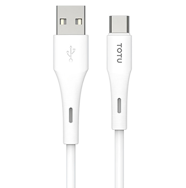 TOTU 拓途 膚感系列 液態矽膠 Type-C快充傳輸線 25W/5A Max, 1m, 白色, 1條
