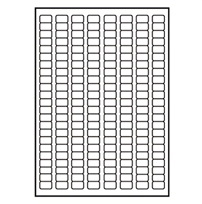 鶴屋 A4三用電腦標籤 B1222 22 x 12mm 119號, 184格, 105張