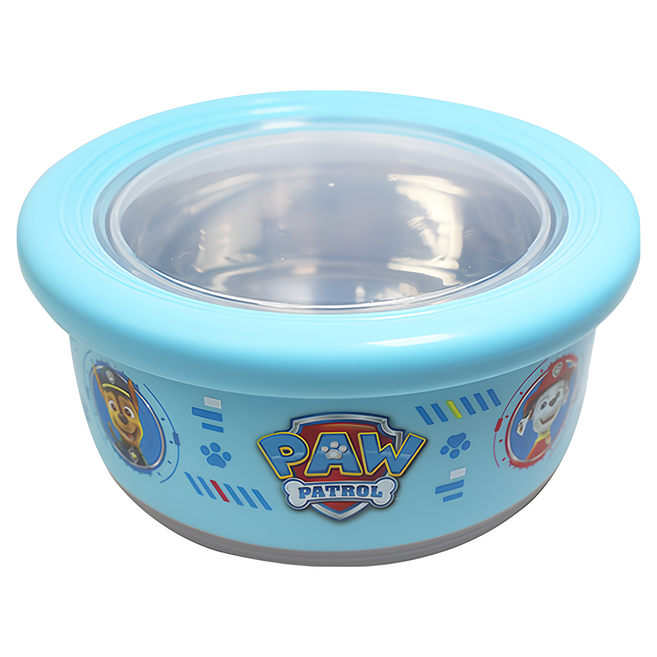 PAW PATROL 汪汪隊立大功 不銹鋼圓形保鮮餐碗 大, 1個, 藍色