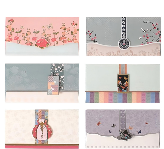TOCTOC 1000 傳統感謝信封6件組 Season 2 173 x 85mm, 1組, 感謝 多色