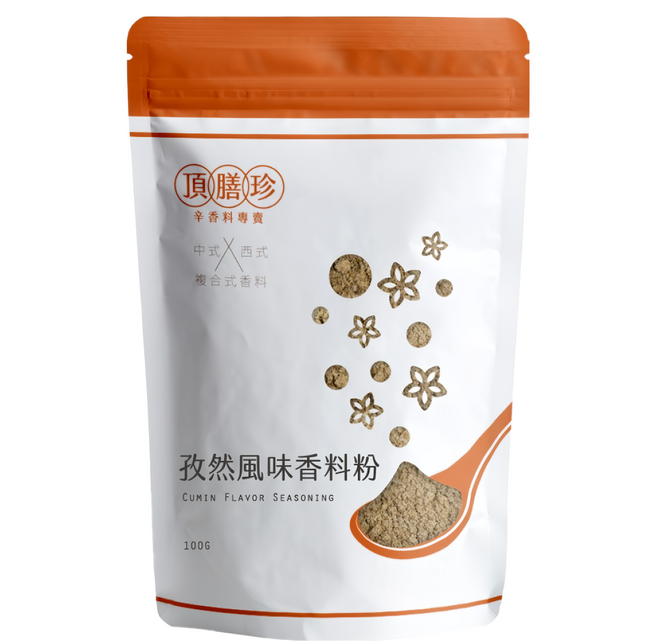 頂膳珍 孜然風味香料粉, 100g, 1包