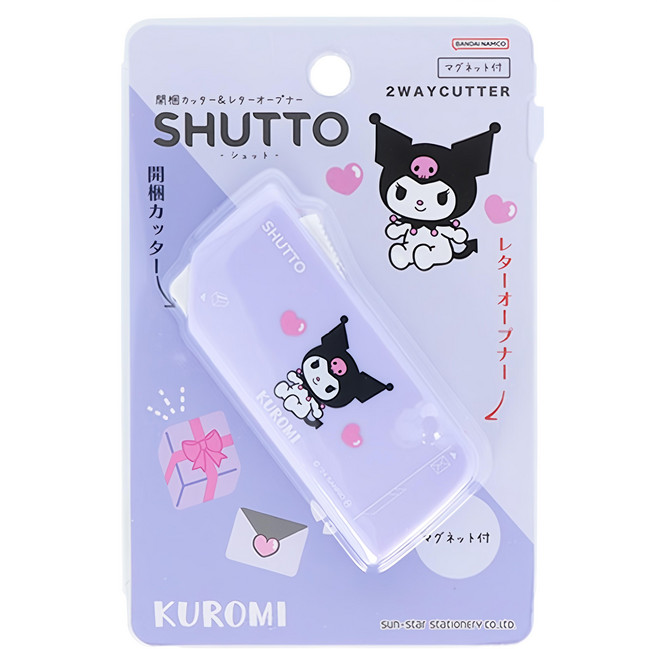 sun-star SHUTTO 多功能磁吸攜帶型開箱拆信刀, 酷洛米, 1個