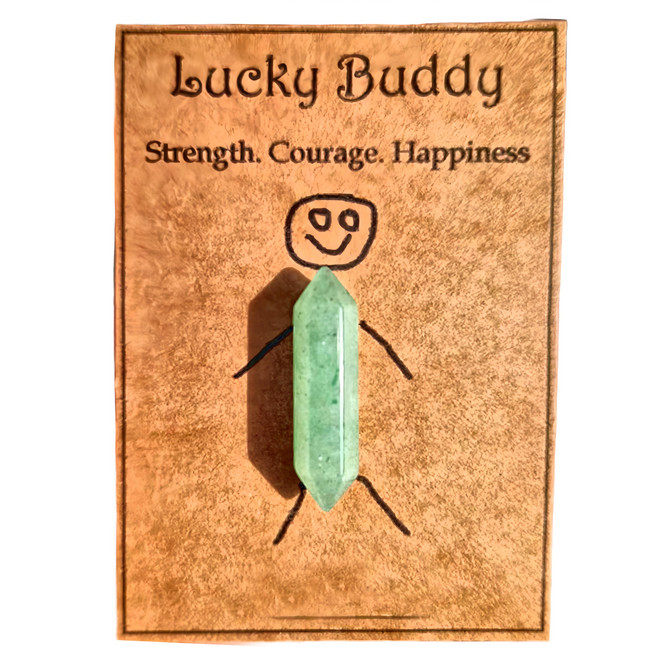 上手家居 幸運原礦水晶柱, 1個, 綠東陵