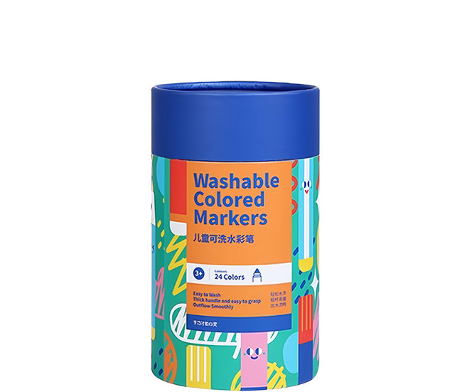 Kiddy Color 凱蒂卡樂 英國kiddy color水洗彩色筆, 24色, 1罐