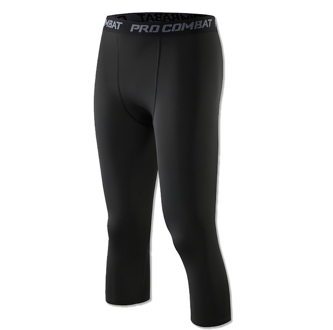 PRO COMBAT 籃球緊身7分褲 黑線