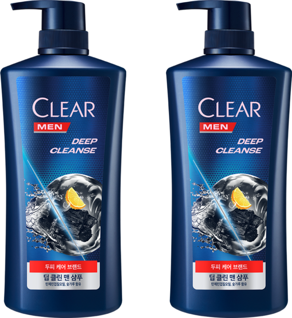 CLEAR 淨 深層潔淨男士洗髮精, 650ml, 2瓶