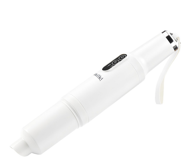 ikiiki 伊崎家電 無線吸塵器 強弱兩檔切換 大容量電池 持久耐用 輕巧機身 500克 強勁吸力, IK-VC8001, 白色