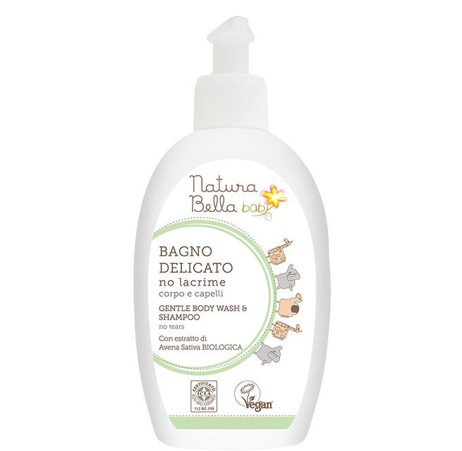 Natura Bella 貝拉寶貝 燕麥低敏無淚洗髮沐浴露 300ml 溫和清潔、呵護寶寶嬌嫩肌膚, 1瓶