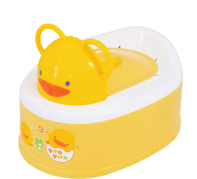 PiYOPiYO 黃色小鴨 二段式造型幼兒便器 36*27*24cm, 顏色隨機