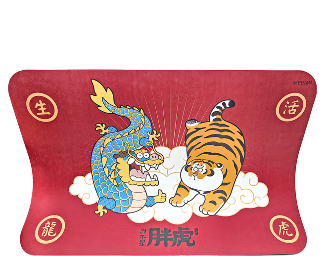 收納王妃 我不是胖虎 軟式珪藻土地墊, 生龍活虎, 1個