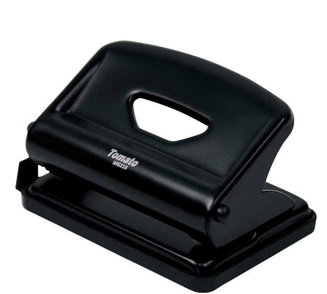 Tomato 番茄牌 雙孔打孔機 M6216 打孔能力75g紙16張, 黑色, 1個