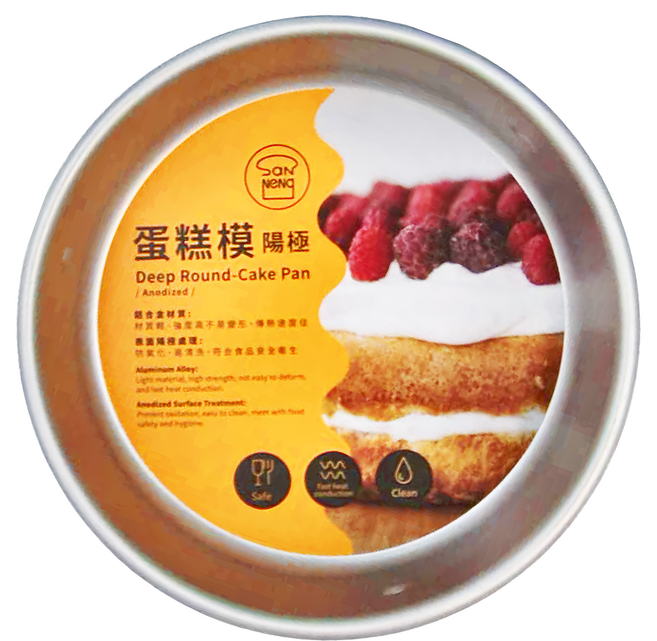 SANNENG 三能 8"固定凸點蛋糕模 陽極 SN5048, 1個