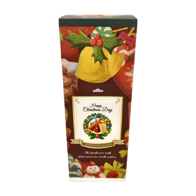 QIDINA 奇蒂娜 香氛珪藻土擴香瓶 聖誕樹款, 密糖果園, 200ml, 1瓶