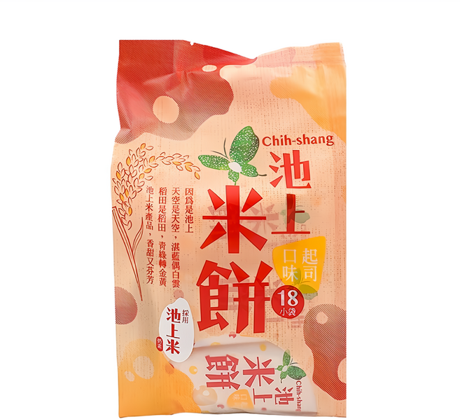 池上鄉農會 池上米餅 起司口味, 105g, 1袋