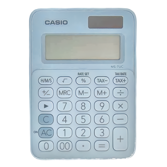 CASIO 卡西歐 計算機 MS-7UC-LB, 天空藍, 1個