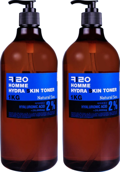 KIROCOS NATURAL SOO KIRO 男士保溼爽膚水, 1kg, 2瓶