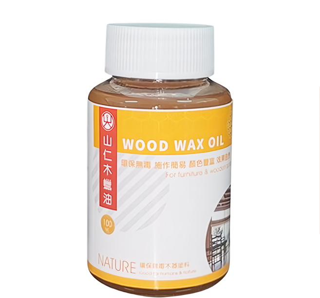 山仁 木蠟油 環保無毒 操作簡易 顏色豐富 適用於傢俱及木器 100ml, 1罐