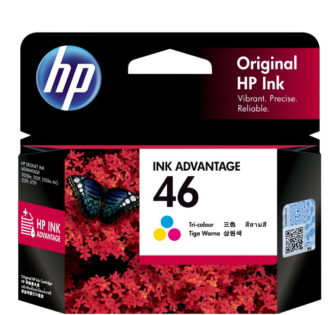 hp 惠普 原廠墨水 46 CZ638AA, 彩色, 1入