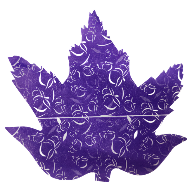 Ideal Wrapping 毅典 楓葉麻糬紙 食品調理可接觸一次性用紙 200張±1%, 紫色, 1組