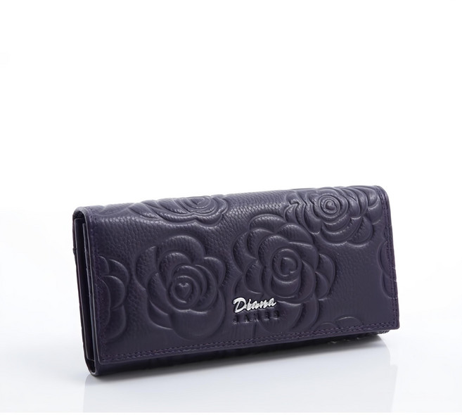 DIANA JANES 玫瑰真皮長夾 30g