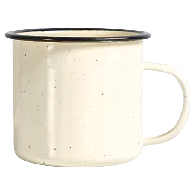 sagaform Doris琺瑯杯 11 x 9 x 8cm 380ml, 米白, 1個