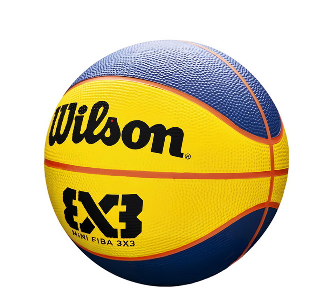 Wilson FIBA 3x3 指定用球 PARIS 橡膠籃球 3號 兒童青少年適用 耐磨橡膠材質, WZ3015101XB3, 1個