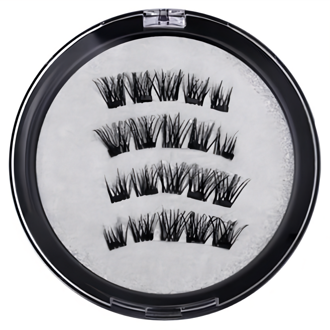 量子磁力假睫毛套組 羽扇款 + 睫毛夾, HPD07, 1組