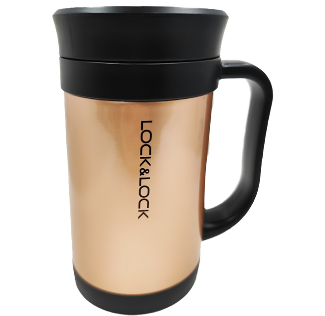 LocknLock 樂扣樂扣 OCH 經典保溫茶杯 LHC4030PG, 粉紅金, 400ml, 1個