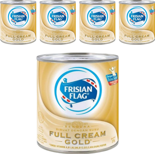 FRISIAN FLAG 調理用奶水罐頭, 370g, 5罐