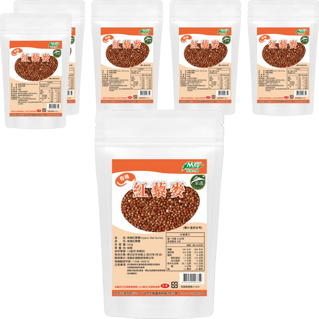 茂格生機 有機紅藜麥, 300g, 6包