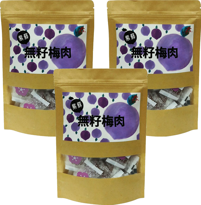 同正 紫蘇無籽梅肉, 500g, 3包