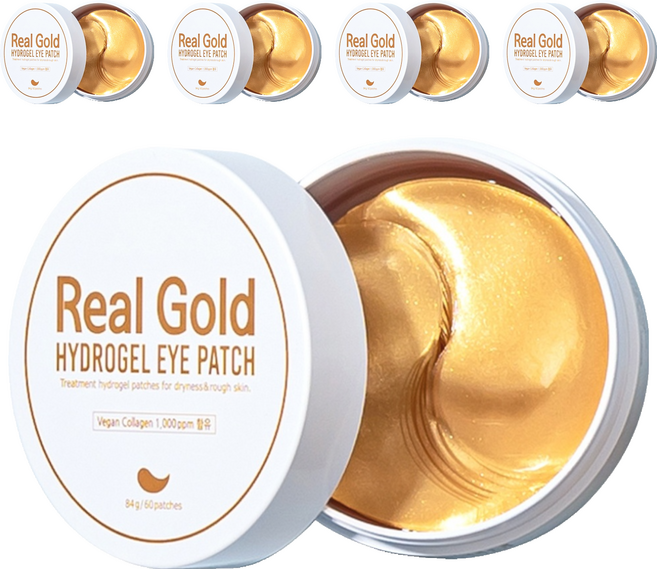 Prreti Real Gold 水潤凝膠眼膜, 60片, 5罐
