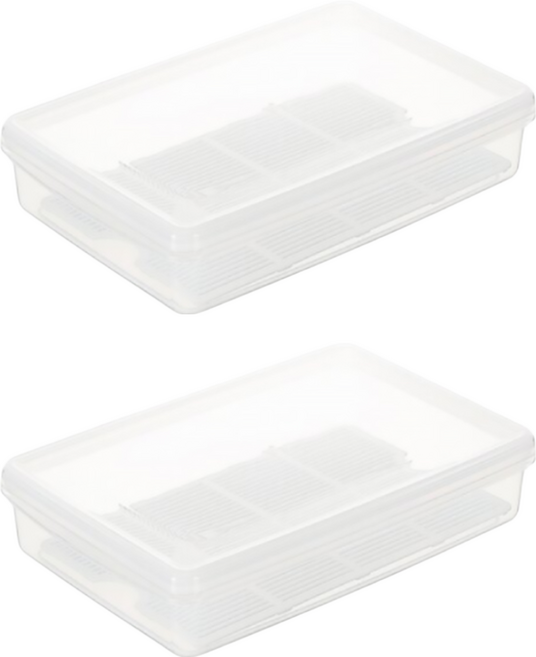 KEYWAY 聯府 日常B3長型保鮮盒3L, 2組, 容器 + 蓋子