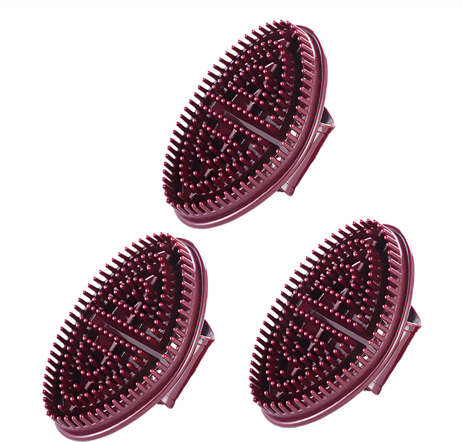 上手家居 經絡按摩刷, 3個, 咖啡色