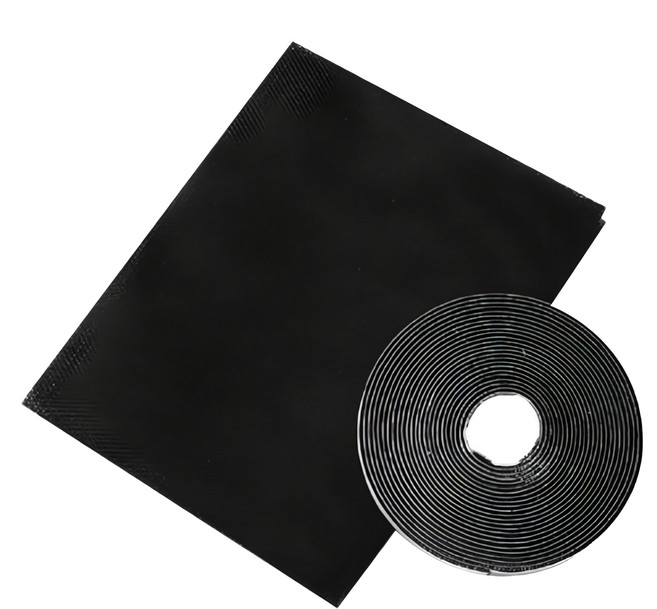 FANCY LIFE 自黏式防蚊紗窗, 黑色, 1個