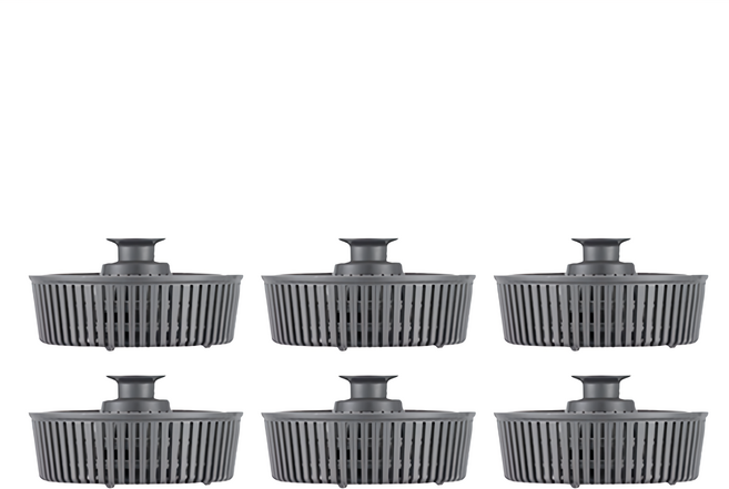 不鏽鋼按壓水槽過濾器 70 x 20mm H款提籃, 1組, 6個