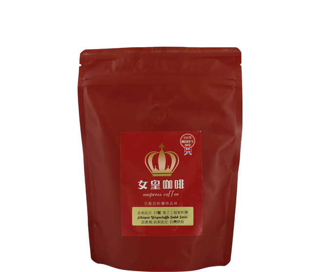 女皇咖啡 莊園冠軍豆系列 耶加雪菲 日曬 果丁丁莓果炸彈 全豆, 咖啡豆(無研磨), 227g, 1包