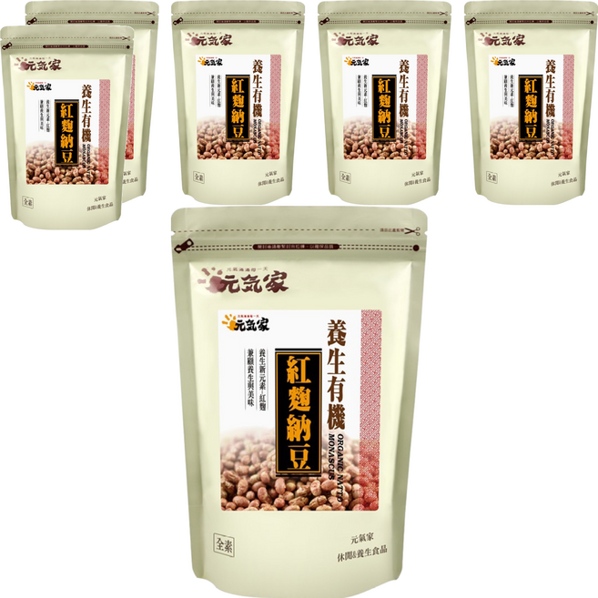 元氣家 養生紅麴納豆, 200g, 6包