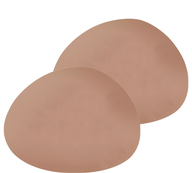 Ade.l Pebble系列 矽膠餐墊 韓國製, 350 x 270 x 1.2mm, 磚紅色, 2個