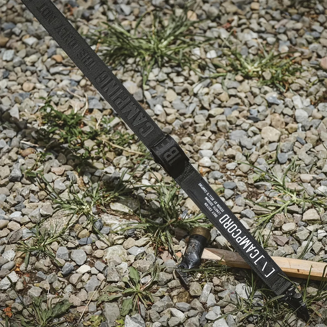 Bell's Camping 貝爾 戰術營繩 2條, 黑色