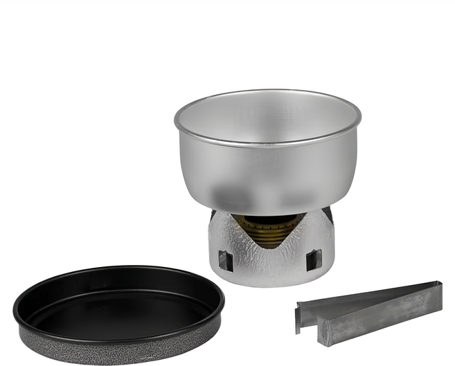 trangia 28-T 迷你酒精爐具組 直徑150 x 67mm 350g, 銀色, 1組