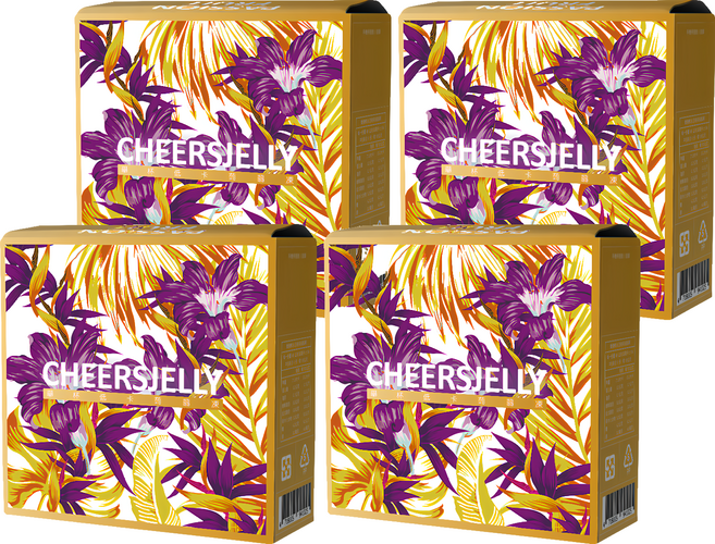 CHEERSJELLY 舉杯低卡 蒟蒻凍 百香果 6條, 396g, 4盒