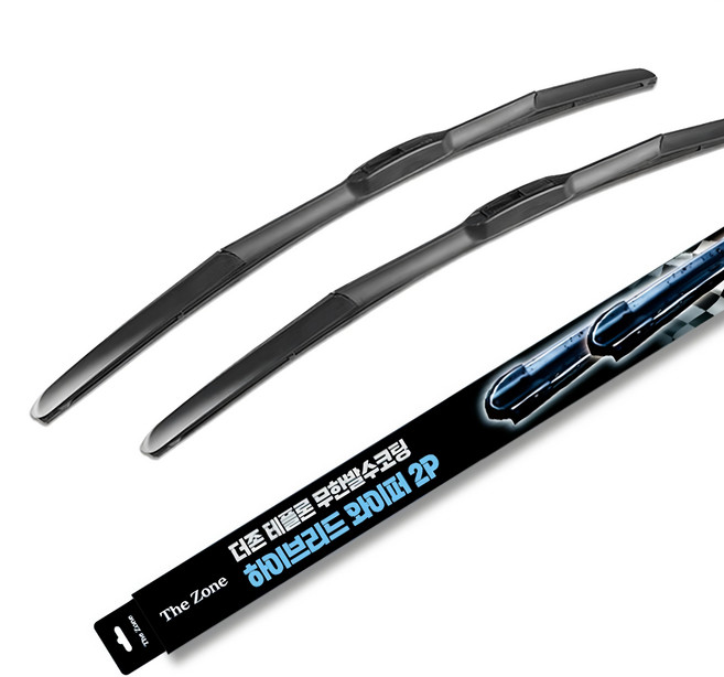 The Zone 鐵氟龍 無限撥水塗層 混合式雨刷 駕駛座 + 副駕駛座套組, 日韓車系